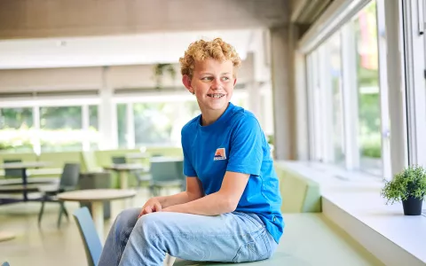 Kamerlingh Onnes-leerling in de kantine.