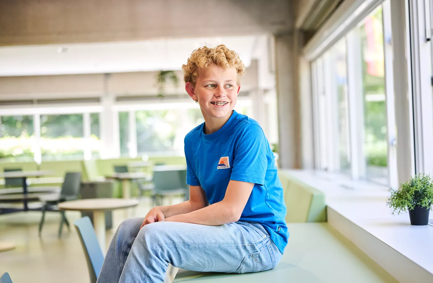 Kamerlingh Onnes-leerling in de kantine.